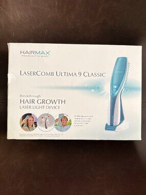 HairMax LaserComb Ultima 9 Classic Laser Hair Growth Device FDA Cleared Open Box